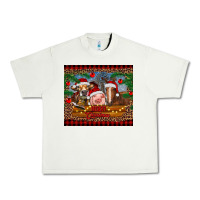 Pistachio merry christmas cow pig and horse Urban Heavy Tee - RanaPortraitStore
