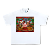 White merry christmas cow pig and horse Urban Heavy Tee - RanaPortraitStore