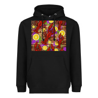 Black mardi gras crawfish and lemons Heavyweight Hoodie - Jasminsmagicworld