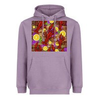 Lavender mardi gras crawfish and lemons Heavyweight Hoodie - Jasminsmagicworld