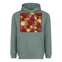 Sage mardi gras crawfish and lemons Heavyweight Hoodie - Jasminsmagicworld
