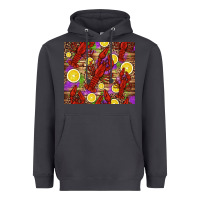 Smoke mardi gras crawfish and lemons Heavyweight Hoodie - Jasminsmagicworld