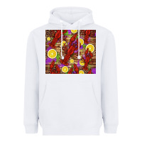 White mardi gras crawfish and lemons Heavyweight Hoodie - Jasminsmagicworld