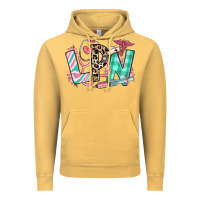 Vintage Mustard floral lpn licensed practical nurse Vintage Hoodie - RanaPortraitStore