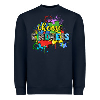 Navy choose kindness Heavyweight Sweatshirt - Zillion Design Studio