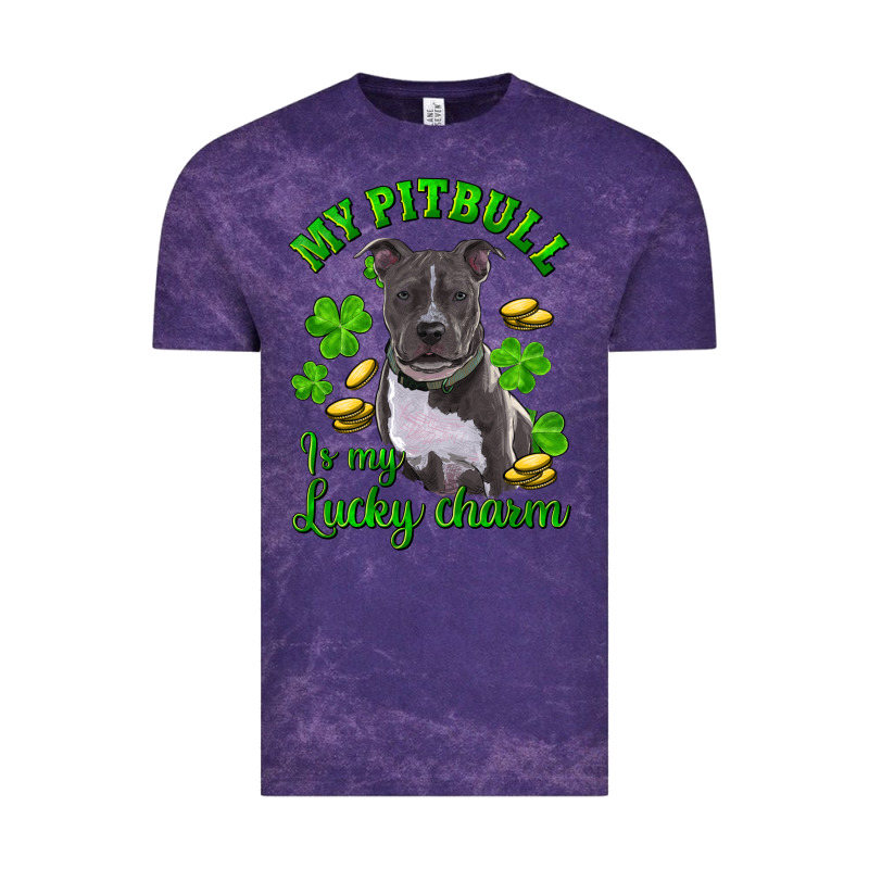 St Patricks Day My Pitbuli My Lucky Charm Vintage Tee by RanaPortraitStore | Teevron