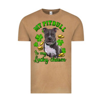 Vintage Camel st patricks day my pitbuli my lucky charm Vintage Tee - RanaPortraitStore