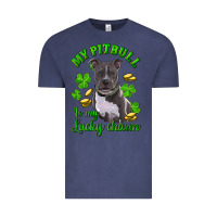 Vintage Denim st patricks day my pitbuli my lucky charm Vintage Tee - RanaPortraitStore