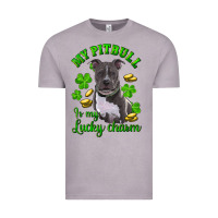 Vintage Zinc st patricks day my pitbuli my lucky charm Vintage Tee - RanaPortraitStore