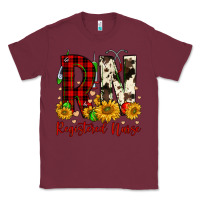 Burgundy christmas rn registered nurse Classic Tee - FaDigitalArtStudio