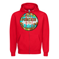 Red cutest pumpkin İn the patch Zipper Hoodie - BundleAndBundleShop