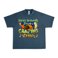 Midnight Navy fires friends drinks camping crew Urban Heavy Tee - Zillion Design Studio