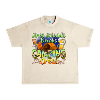 Fires Friends Drinks Camping Crew Urban Heavy Tee | Teevron