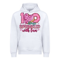 White 100 days sprinkled with fun Urban Hoodie - Artiststas