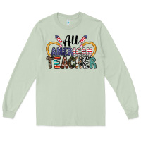 Matcha all american teacher Long Sleeve Tee - CowhideDigitalArt