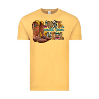 Vintage Mustard just a small town girl Vintage Tee - Zillion Design Studio