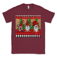 Burgundy Christmas gnomes Classic Tee - BarkalooDesign