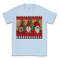 Dusty Blue Christmas gnomes Classic Tee - BarkalooDesign