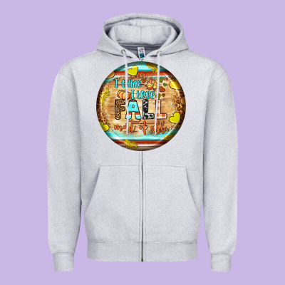 I Think I Love Fall Most Of All Zipper Hoodie Designed By Bundleandbundleshop