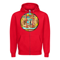 Red i think i love fall most of all Zipper Hoodie - BundleAndBundleShop