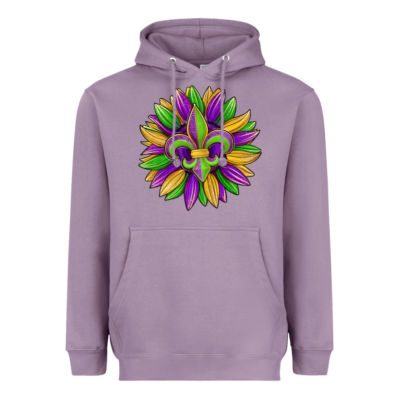 Mardi Gras Carnival Sunflower Heavyweight Hoodie by Jasminsmagicworld | Teevron