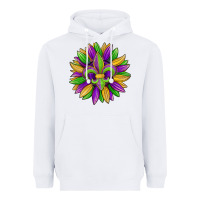 White mardi gras carnival sunflower Heavyweight Hoodie - Jasminsmagicworld