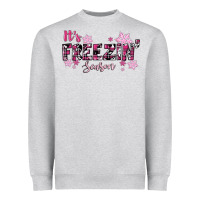 It's Freezin Season Pink Christmas Heavyweight Sweatshirt | Teevron