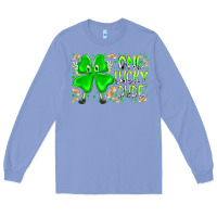 Colony Blue one lucky dude Long Sleeve Tee - RacoonDesign