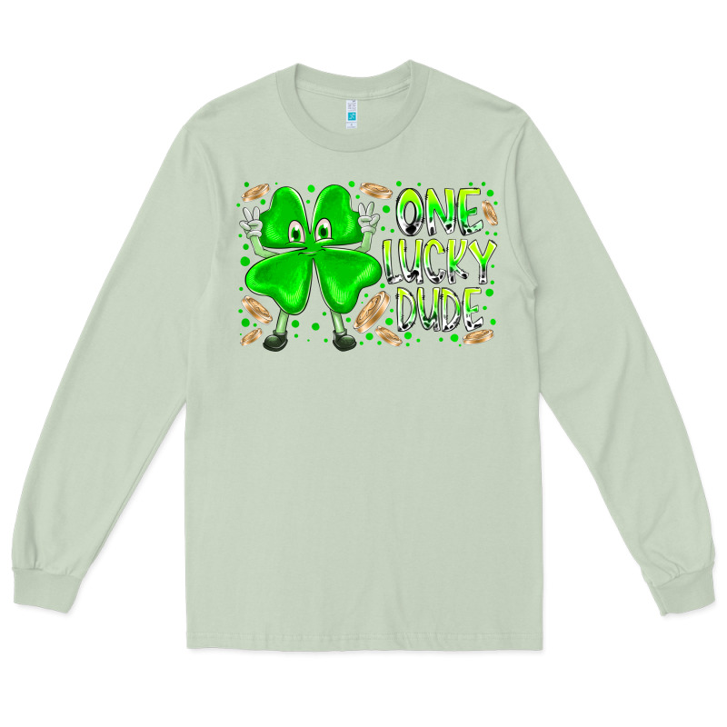 One Lucky Dude Long Sleeve Tee by RacoonDesign | Teevron