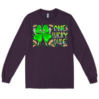 Plum one lucky dude Long Sleeve Tee - RacoonDesign