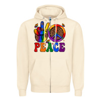 Sandshell peace Zipper Hoodie - JahusDesignShop