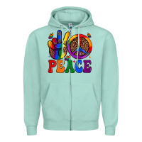 Peace Zipper Hoodie | Teevron