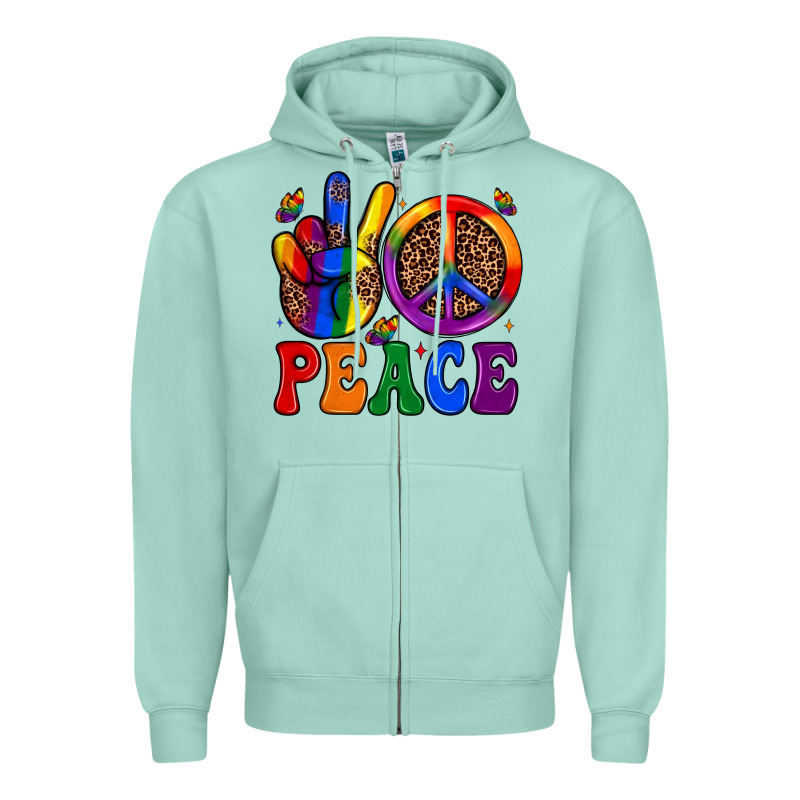 Peace Zipper Hoodie by JahusDesignShop | Teevron