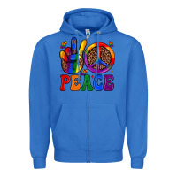 True Royal peace Zipper Hoodie - JahusDesignShop