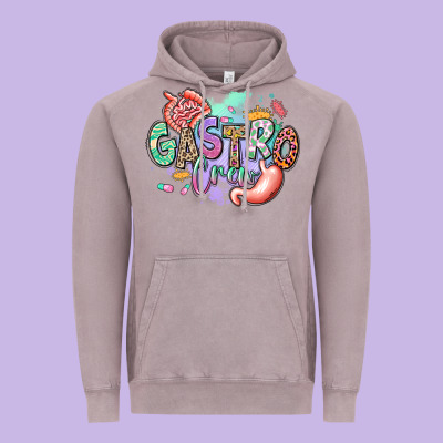 Gastro Crew Vintage Hoodie Designed By Ranaportraitstore