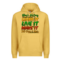 Antique Gold black history learn it live it make it 365 days a Premium Hoodie - NancyCooperArtShop