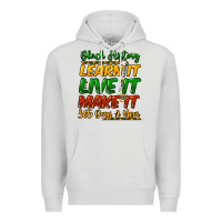 Dove Grey black history learn it live it make it 365 days a Premium Hoodie - NancyCooperArtShop