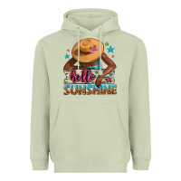 Matcha Hello sunshine Heavyweight Hoodie - NancyCooperArtShop
