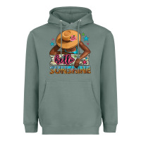 Sage Hello sunshine Heavyweight Hoodie - NancyCooperArtShop