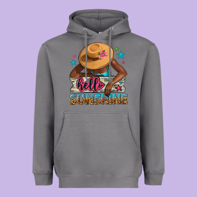 Hello Sunshine Heavyweight Hoodie Designed By Nancycooperartshop