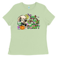 Matcha eat drınk and be scary Ladies Tee - AdoDesignShop