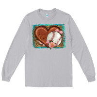 Moon Dust western leopard baseball heart Long Sleeve Tee - HRA Design Shop