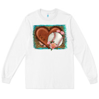 White western leopard baseball heart Long Sleeve Tee - HRA Design Shop