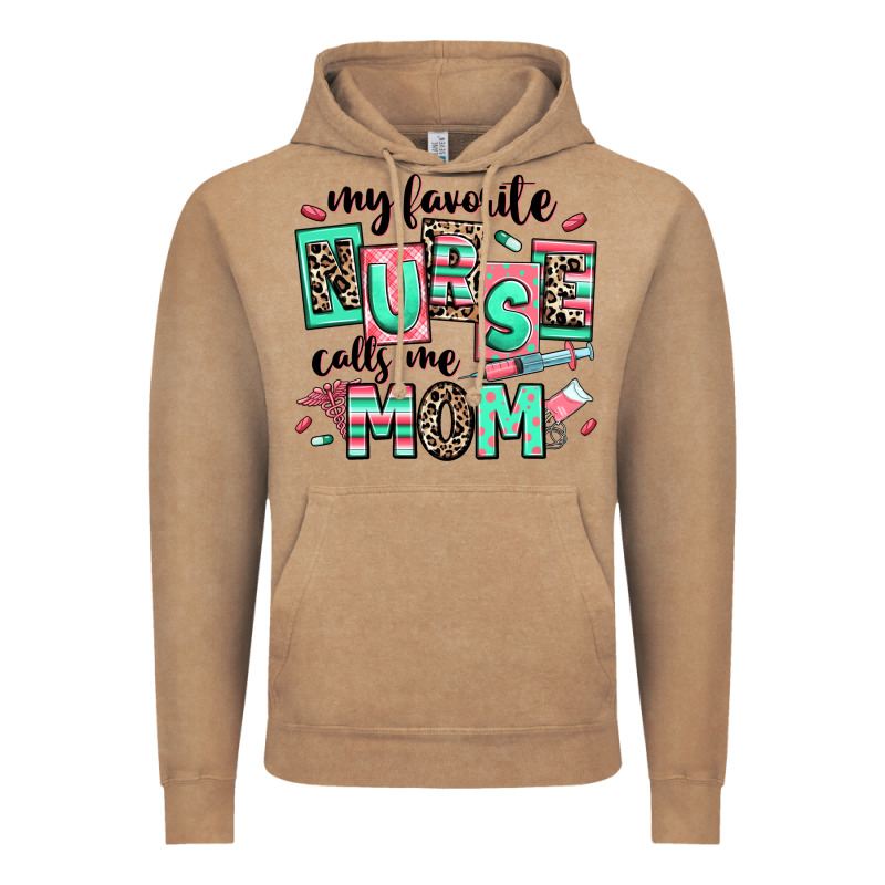My Favorite Nurse Calls Me Mom Vintage Hoodie by RanaPortraitStore | Teevron