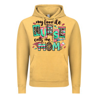 Vintage Mustard my favorite nurse calls me mom Vintage Hoodie - RanaPortraitStore