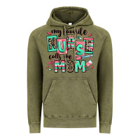 Vintage Olive my favorite nurse calls me mom Vintage Hoodie - RanaPortraitStore