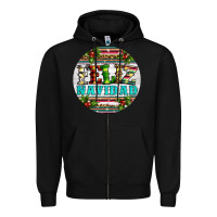 Black Christmas feliz navidad Zipper Hoodie - Artiststas