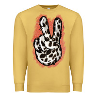 Antique Gold Dalmatians Skin Peace Sign Premium Sweatshirt - Jasminsmagicworld
