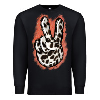 Black Dalmatians Skin Peace Sign Premium Sweatshirt - Jasminsmagicworld