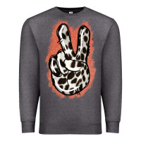 Charcoal Heather Dalmatians Skin Peace Sign Premium Sweatshirt - Jasminsmagicworld